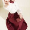 Elastic Waist Modal Flared Skirt Burgundy بالجملة skirt - Hicabistan مصنع تركيا