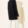 Turtleneck Ribbed Cashmere Tunic Navy Blue en gros tunic view 3 - Hicabistan usine Turquie