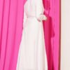 Buttoned Belted Dress Pink wholesale dress view 3 - Hicabistan Turkey factory