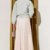 Brit Buttoned Tied Short Shirt Mint all'ingrosso shirt view 3 - Hicabistan fabbrica Turchia