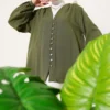 Brit Buttoned Shirt Khaki