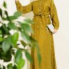 Brit Buttoned Cord Tied Skirt Set