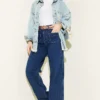 Pocket Detailed Belted Pants Dark Blue بالجملة pants view 2 - Hicabistan مصنع تركيا