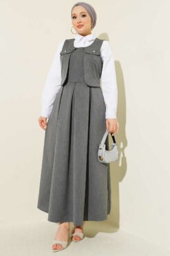 Pocket Detailed Jumper Dress