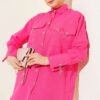 Shirt with Pocket and Cuff Chains Fuchsia