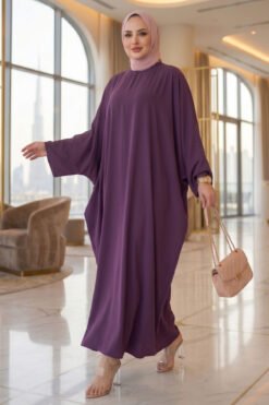 Ceyda Modest Abaya Purple