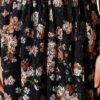 Floral Printed Lace Skirt Black al por mayor skirt view 4 - Hicabistan fábrica Turquía
