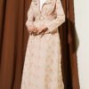 Floral Embroidered Belted Skirt Set wholesale clothing set - Hicabistan Turkey factory