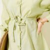 Floral Belted Shirt Gold wholesale shirt view 4 - Hicabistan Turkey factory