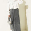 Elastic Waist Denim Skirt wholesale skirt view 2 - Hicabistan Turkey factory