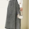 Elastic Waist Denim Skirt wholesale skirt view 3 - Hicabistan Turkey factory