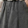 Elastic Waist Denim Skirt wholesale skirt view 4 - Hicabistan Turkey factory