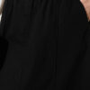 Elastic Waist Denim Skirt Black all'ingrosso skirt view 4 - Hicabistan fabbrica Turchia