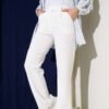 Velcro Palazzo Pants White