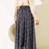 Striped Elastic Waist Chiffon Skirt wholesale skirt view 3 - Hicabistan Turkey factory