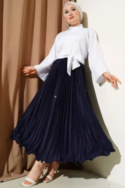 Alternative view of Buttoned Side Tied Short Shirt White