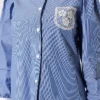 Lace Pocket Striped Shirt all'ingrosso shirt view 4 - Hicabistan fabbrica Turchia