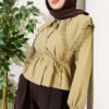 Lace Sailor Collar Short Poplin Shirt