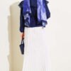 Lace Sailor Collar Short Poplin Shirt Navy Blue Großhandel shirt view 3 - Hicabistan Türkei Fabrik