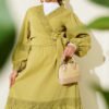 Lace Front Tie Two-Piece Set wholesale clothing set view 2 - Hicabistan Turkey factory