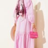 Lace Front Tie Two-Piece Set Pink groothandel clothing set view 3 - Hicabistan Turkije fabriek