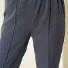 Slim Fit Waistband Trousers with Side Pockets all'ingrosso pants view 4 - Hicabistan fabbrica Turchia