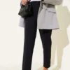 Slim Fit Waistband Trousers with Side Pockets Black