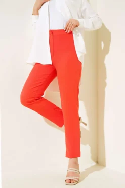 Alternative view of Slim-Fit Buttoned Pants