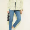 Slim Fit Stretch Denim Pants Blue