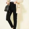 Slim Fit Stretch Denim Pants Black