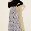 Pattern Detailed Satin Skirt groothandel skirt view 2 - Hicabistan Turkije fabriek