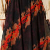 Printed Waist Elastic Tulle Skirt Brown en gros skirt view 4 - Hicabistan usine Turquie