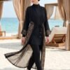 Printed Adjustable Waist Chiffon Pareo Dot
