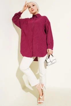 Alternative view of Vertical Striped Oversized Shirt
