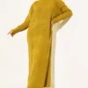 High Neck Ribbed Knit Dress wholesale dress view 2 - Hicabistan Turkey factory