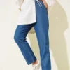 Wide Leg High Waist Denim Pants