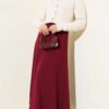 Plain Flared Skirt Plum بالجملة skirt view 2 - Hicabistan مصنع تركيا