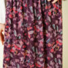 Marbled Floral Tulle Skirt Plum Großhandel skirt view 4 - Hicabistan Türkei Fabrik