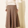 Checked Skirt Mink wholesale skirt view 3 - Hicabistan Turkey factory