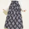 Checkered Wrap Skirt