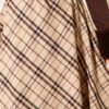 Plaid Flared Skirt Beige wholesale skirt view 4 - Hicabistan Turkey factory
