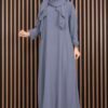 Dress Grey wholesale prayer dress view 3 - Hicabistan Turkey factory