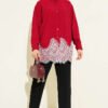 Skirt Burgundy groothandel shirt view 2 - Hicabistan Turkije fabriek