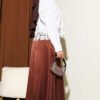 Skirt Ecru en gros shirt view 3 - Hicabistan usine Turquie