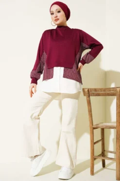 Alternative view of Skirt Burgundy