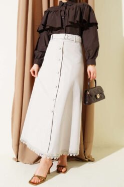 Skirt Stone wholesale skirt - Hicabistan Turkey factory