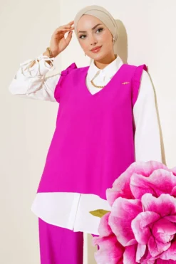 Alternative view of Ruffled Three-Piece Set