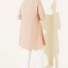 Ruffled Detail Tunic Camel wholesale tunic view 3 - Hicabistan Turkey factory
