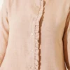 Ruffled Detail Tunic Camel wholesale tunic view 4 - Hicabistan Turkey factory
