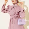 Ruffled Double Sailor Collar Shirt Powder Pink